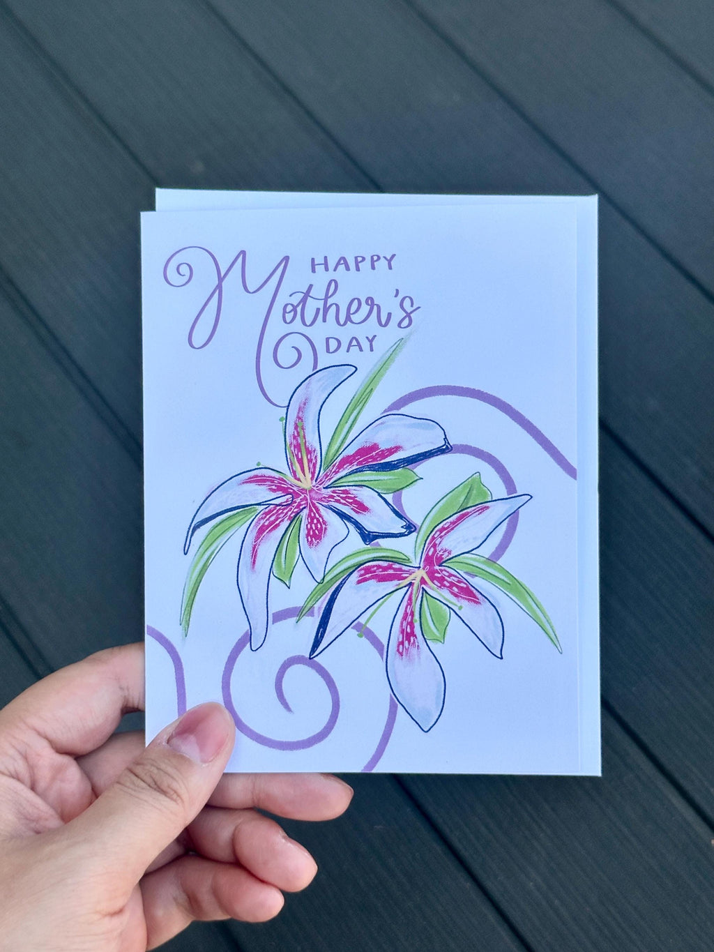 Mother's Day Card - Lillies