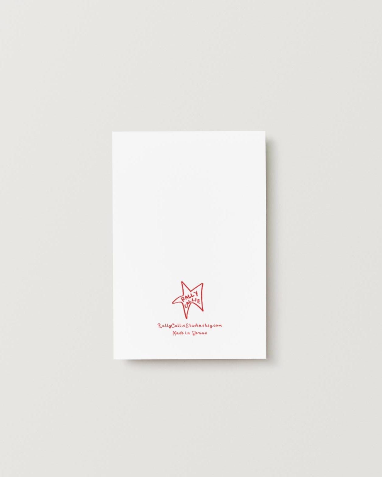 Wavy Thinking of You Card - Green