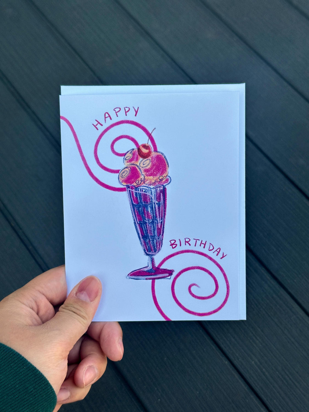 Happy Birthday Card - Ice Cream